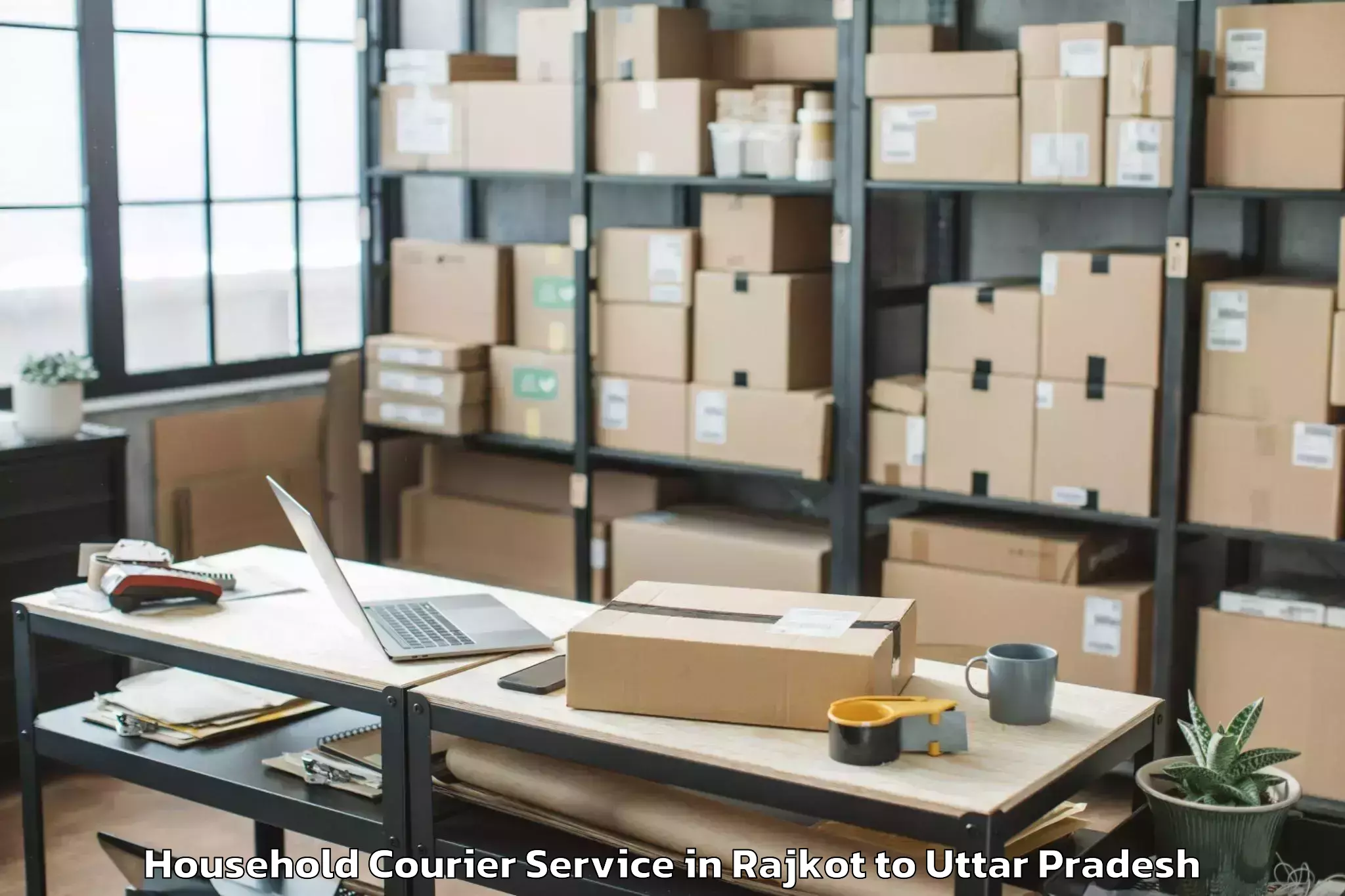 Get Rajkot to Bachhraon Household Courier